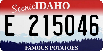 ID license plate E215046