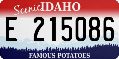 ID license plate E215086