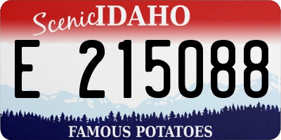 ID license plate E215088