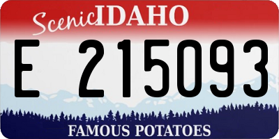 ID license plate E215093
