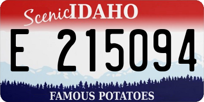 ID license plate E215094