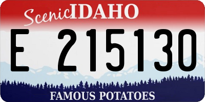 ID license plate E215130