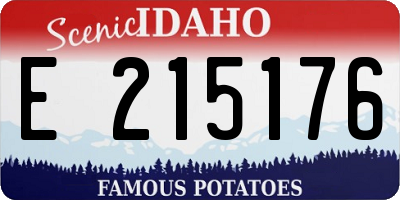 ID license plate E215176