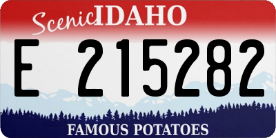 ID license plate E215282