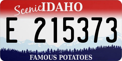 ID license plate E215373