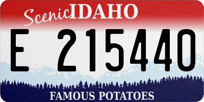 ID license plate E215440