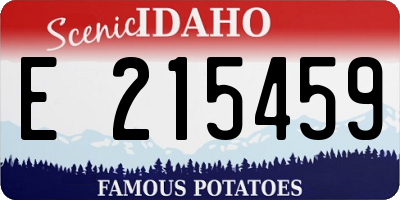 ID license plate E215459