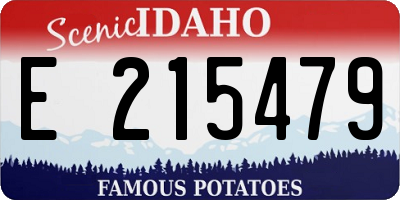 ID license plate E215479