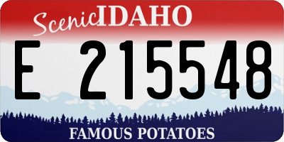 ID license plate E215548