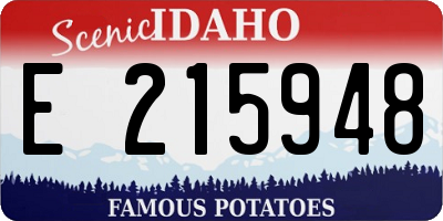 ID license plate E215948