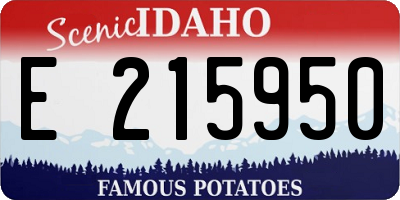 ID license plate E215950