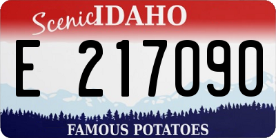 ID license plate E217090