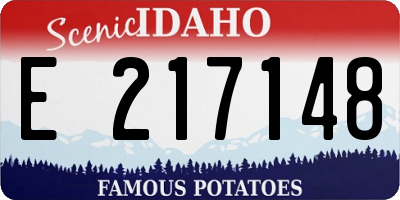 ID license plate E217148