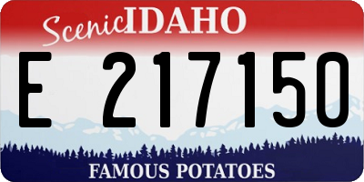 ID license plate E217150
