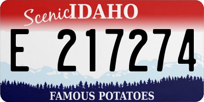 ID license plate E217274
