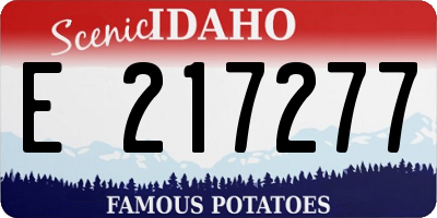 ID license plate E217277