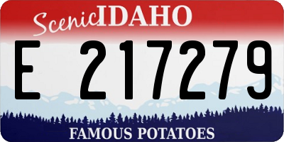 ID license plate E217279
