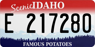 ID license plate E217280