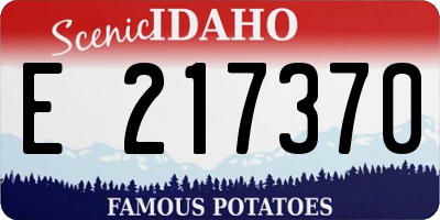 ID license plate E217370