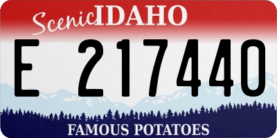 ID license plate E217440
