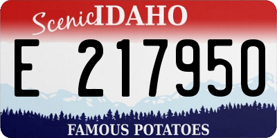 ID license plate E217950