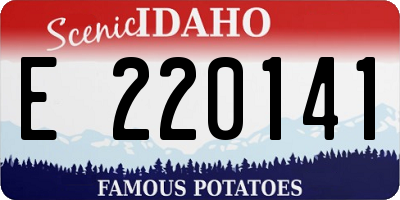 ID license plate E220141