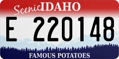 ID license plate E220148