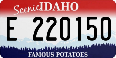 ID license plate E220150