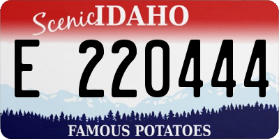 ID license plate E220444