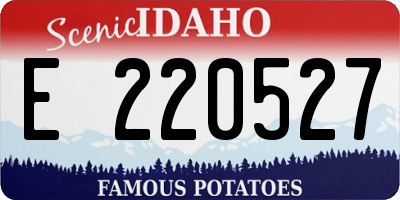 ID license plate E220527