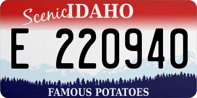 ID license plate E220940