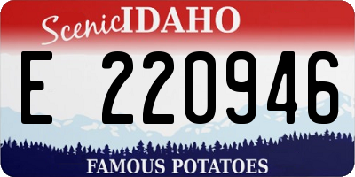 ID license plate E220946