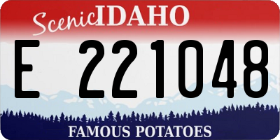 ID license plate E221048
