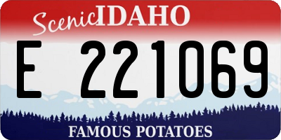 ID license plate E221069