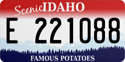 ID license plate E221088