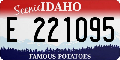 ID license plate E221095