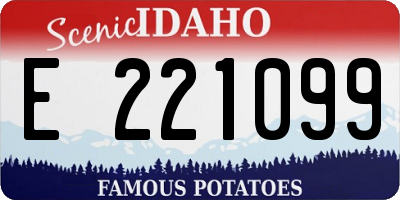 ID license plate E221099