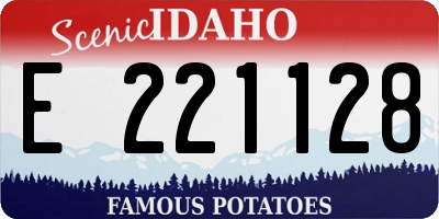 ID license plate E221128