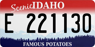 ID license plate E221130