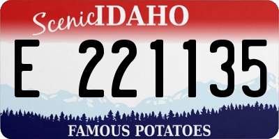 ID license plate E221135