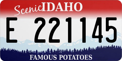 ID license plate E221145