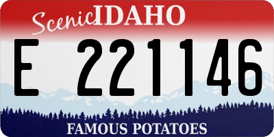 ID license plate E221146
