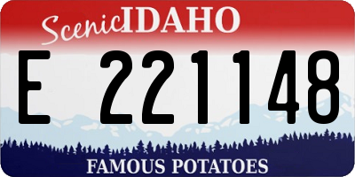 ID license plate E221148