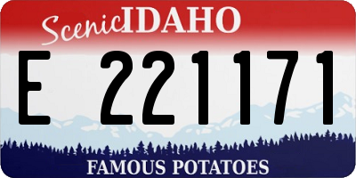 ID license plate E221171