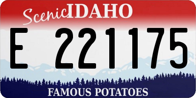 ID license plate E221175