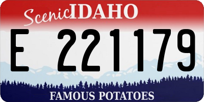 ID license plate E221179