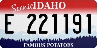 ID license plate E221191