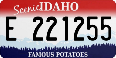 ID license plate E221255