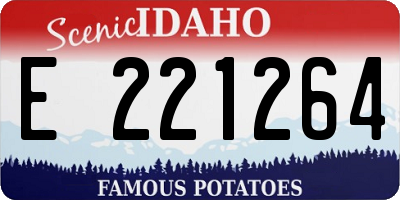 ID license plate E221264