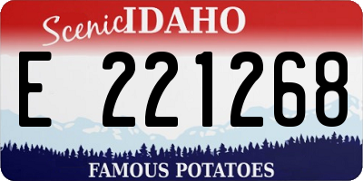 ID license plate E221268